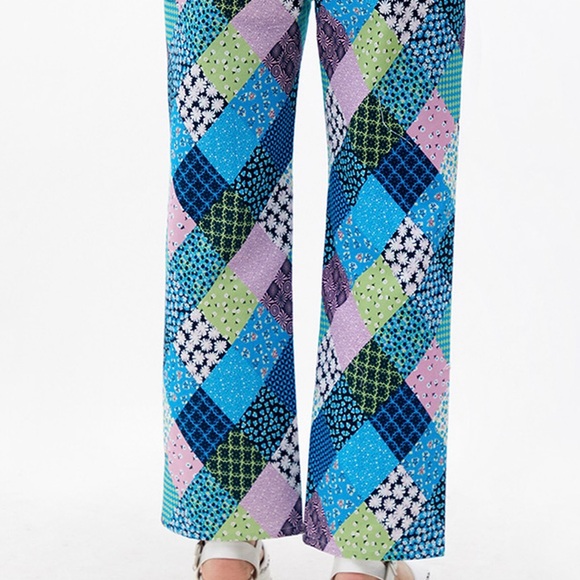Another Girl by Pacsun patchwork pants in blue in size 6 - Picture 2 of 4